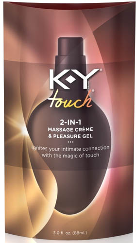 K-Y® Touch® 2-In-1 Massage Crème & Pleasure Gel